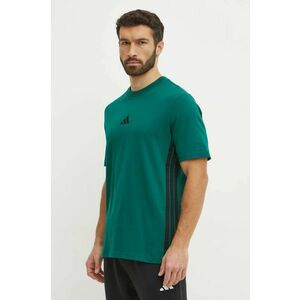 adidas tricou din bumbac Essentials barbati, culoarea verde, modelator, JD1905 imagine