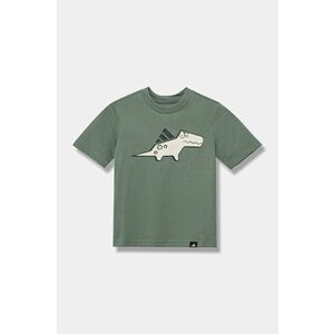 adidas tricou de bumbac pentru copii culoarea verde, cu imprimeu, JD3438 imagine