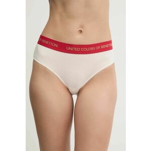 United Colors of Benetton chiloti culoarea bej, 3OP81S01Y imagine