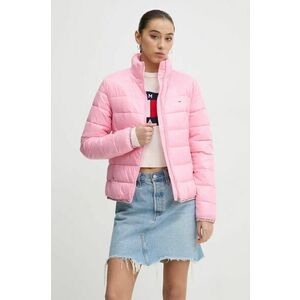 Tommy Jeans geaca femei, culoarea roz, de iarna, DW0DW19312 imagine