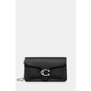 Coach poseta de piele culoarea negru imagine