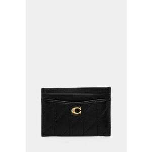 Coach carcasa din piele Essential Card Case culoarea negru imagine