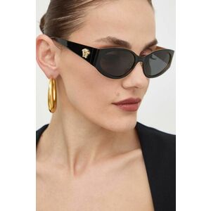 Versace ochelari de soare femei, culoarea gri imagine