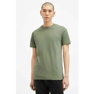 AllSaints tricou din bumbac BRACE barbati, culoarea verde, neted, M030JB imagine