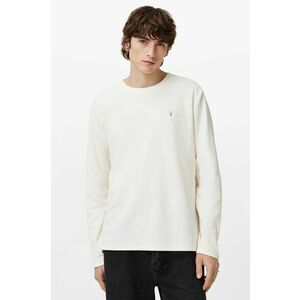 AllSaints longsleeve din bumbac ROWE culoarea alb, neted, M027JB imagine