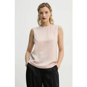 Theory top de mătase culoarea roz, neted, M0102539 imagine