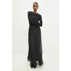 Answear Lab fusta culoarea negru, maxi, evazati imagine