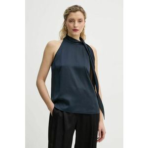 Theory bluza femei, culoarea albastru marin, neted, O1005507 imagine