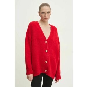 Answear Lab cardigan de lana culoarea rosu imagine