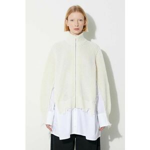 MM6 Maison Margiela cardigan din amestec de lână cardigan culoarea roșu, S62HP0009 imagine