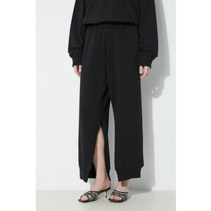 MM6 Maison Margiela pantaloni de trening din bumbac culoarea negru, neted, S52KA0489 imagine