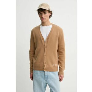 A.P.C. cardigan din lana kenny culoarea maro, WVBDK.H22305 imagine