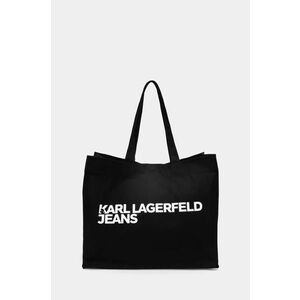 Karl Lagerfeld Jeans geanta de bumbac culoarea negru, A1W50002 imagine