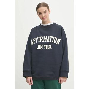 JOYINME bluza Affirmation femei, culoarea albastru marin, cu imprimeu, Affirmation imagine