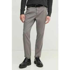 Hackett London pantaloni barbati, culoarea gri, cu fason chinos, HM212678R imagine