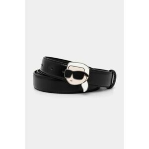 Karl Lagerfeld curea de piele femei, culoarea negru, A1W33184 imagine