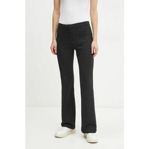 Marc O'Polo pantaloni femei, culoarea albastru marin, evazati, high waist, 500300219009 imagine