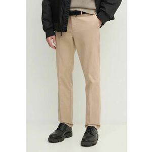 Hackett London pantaloni barbati, culoarea bej, cu fason chinos, HM212488R imagine