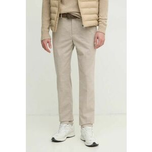 Hackett London pantaloni barbati, culoarea bej, cu fason chinos, HM212679R imagine