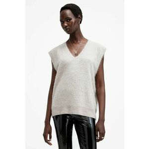 AllSaints pulover de casmir REBEL culoarea alb, W112KB imagine