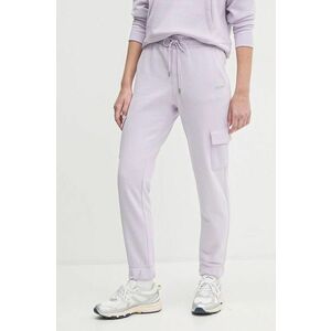 Dkny pantaloni de trening culoarea violet, neted, DP5P3504 imagine