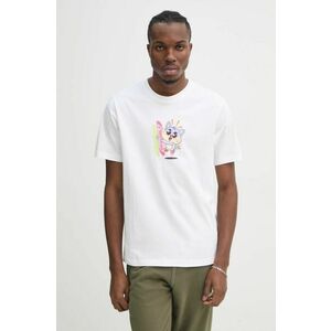 adidas Originals tricou din bumbac Q12 TS KAWAII barbati, culoarea bej, cu imprimeu, JD0661 imagine