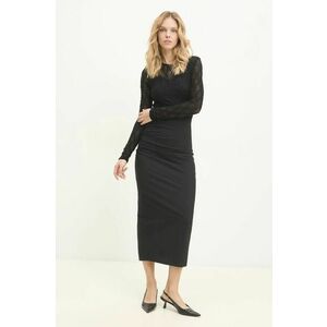 Answear Lab rochie culoarea negru, maxi, mulata imagine