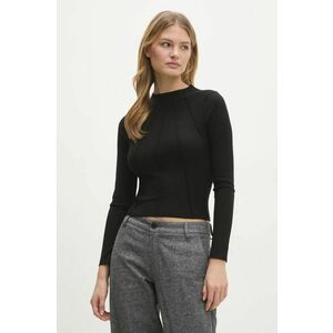 Answear Lab longsleeve femei, culoarea negru, cu turtleneck imagine