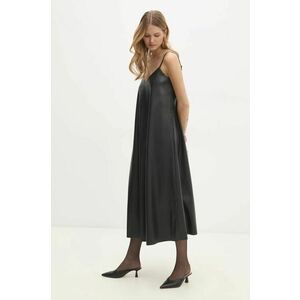 Answear Lab rochie culoarea negru, midi, drept imagine