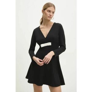 Answear Lab rochie culoarea negru, mini, evazati imagine