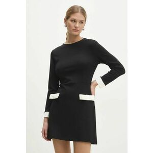 Answear Lab rochie culoarea negru, mini, evazati imagine