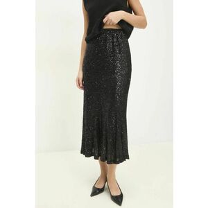 Answear Lab fusta culoarea negru, midi, evazati imagine