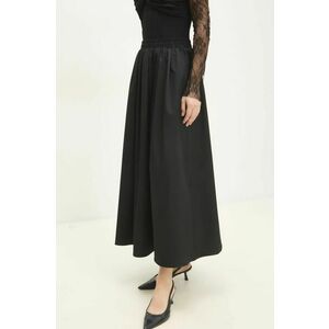 Answear Lab fusta culoarea negru, maxi, evazati imagine