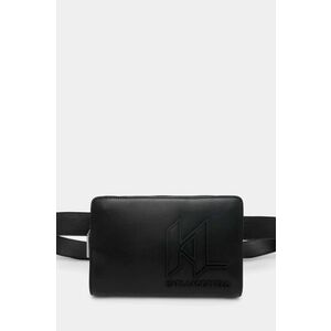 Karl Lagerfeld borsetă de piele K/MONOGRAM culoarea negru, A1M30115 imagine