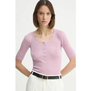 Herskind pulover de lana Agnes femei, culoarea violet, light, 5433825 imagine