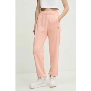 adidas Originals pantaloni de trening din bumbac Essential culoarea portocaliu, neted, JD1525 imagine