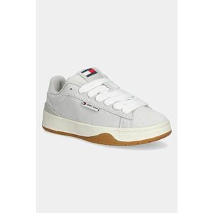 Tommy Jeans sneakers din piele intoarsă TJW SKATE SNEAKER culoarea gri, EN0EN02677 imagine