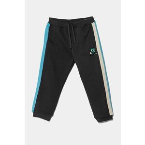 United Colors of Benetton pantaloni de trening pentru copii culoarea gri, modelator, 3J73GF04G imagine