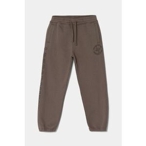 Abercrombie & Fitch pantaloni de trening pentru copii culoarea maro, neted, KI234-4085 imagine