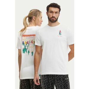 Puma tricou din bumbac PUMA X SQUID GAME culoarea bej, cu imprimeu, 627426 imagine