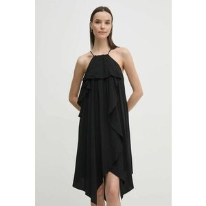 Sisley rochie culoarea negru, mini, evazati, 4LNTLV06M imagine