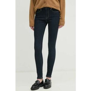 Pepe Jeans jeansi SKINNY JEANS MW REGENT femei, culoarea albastru marin, PL204728BC1 imagine