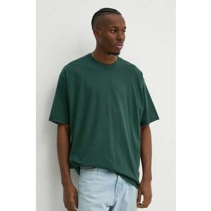 Vans tricou din bumbac barbati, culoarea verde, neted, VN000G512LN1 imagine