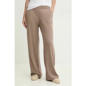 Abercrombie & Fitch pantaloni de lounge culoarea bej, neted, KI147-4089 imagine