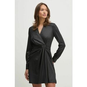 Dkny rochie culoarea negru, mini, evazati, DD4JL26A imagine