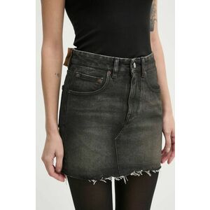 MM6 Maison Margiela fustă din denim culoarea gri, mini, creion, S62ME0011.S30848 imagine