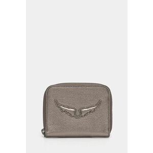 ZADIG&VOLTAIRE portofel de piele femei, culoarea argintiu, LWSG01268 imagine