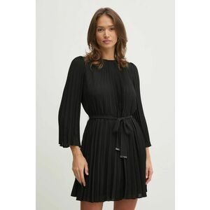 Dkny rochie culoarea negru, mini, evazati, DD4JID78 imagine