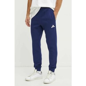 adidas pantaloni de trening Feelcozy culoarea albastru marin, neted, JE3814 imagine