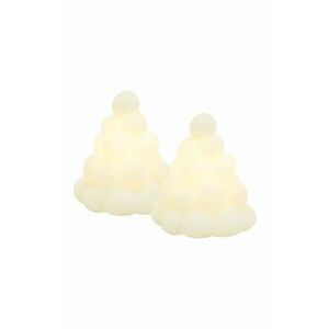 Sirius set de decorațiuni de crăciun cu led Evy Snebolde 2-pack culoarea alb imagine